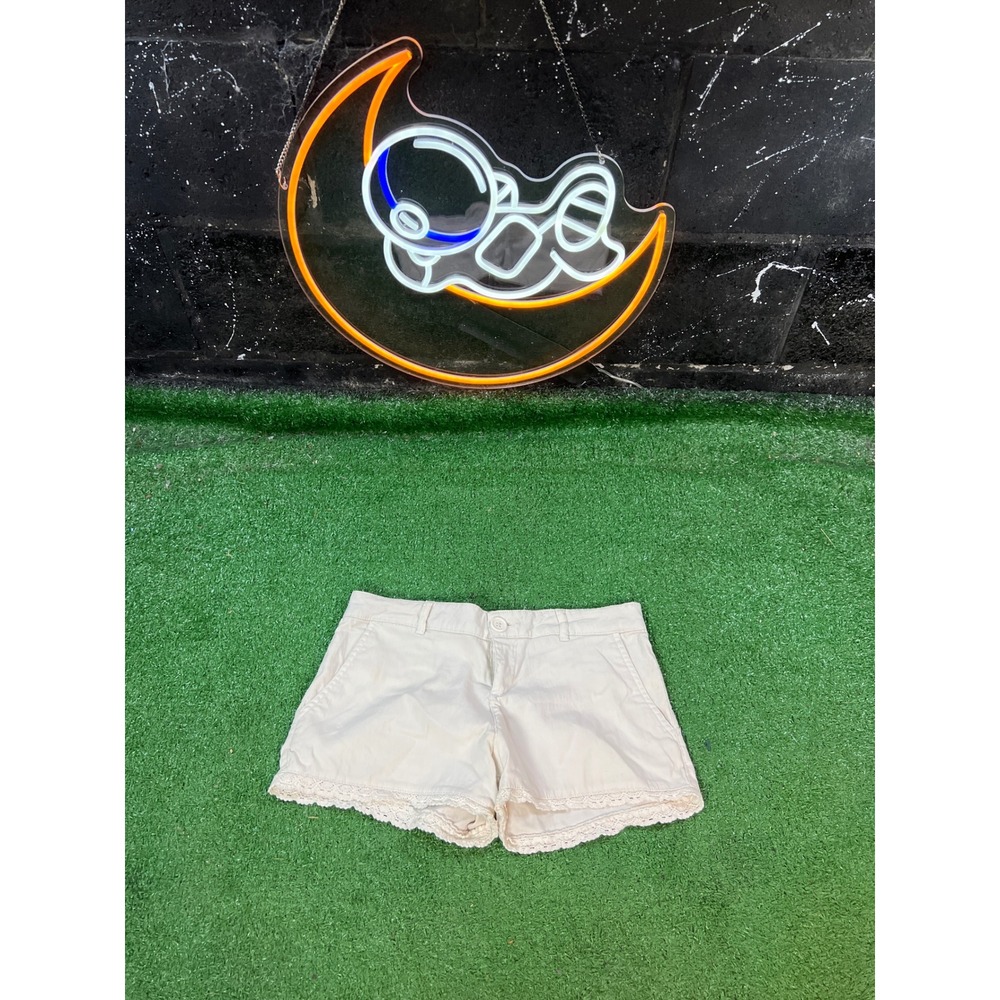 Ambiance Women's Floral‎ Print Trim Casual Summer Shorts size Small